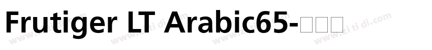 Frutiger LT Arabic65字体转换